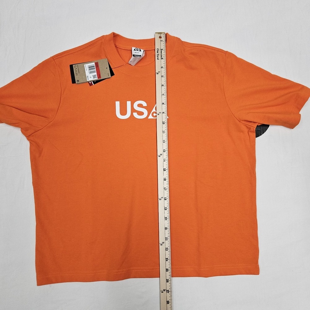 Nike ACG Team USA Dri-Fit Graphic Shirt Orange IQ4095-819 Women's Size Large - Picture 8 of 8